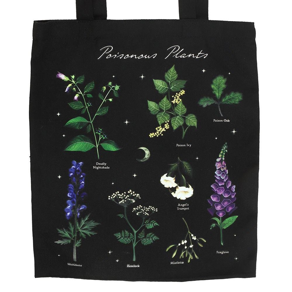 Something Different - Poisonous Plants Polycotton Tragetasche - Mehrfarben